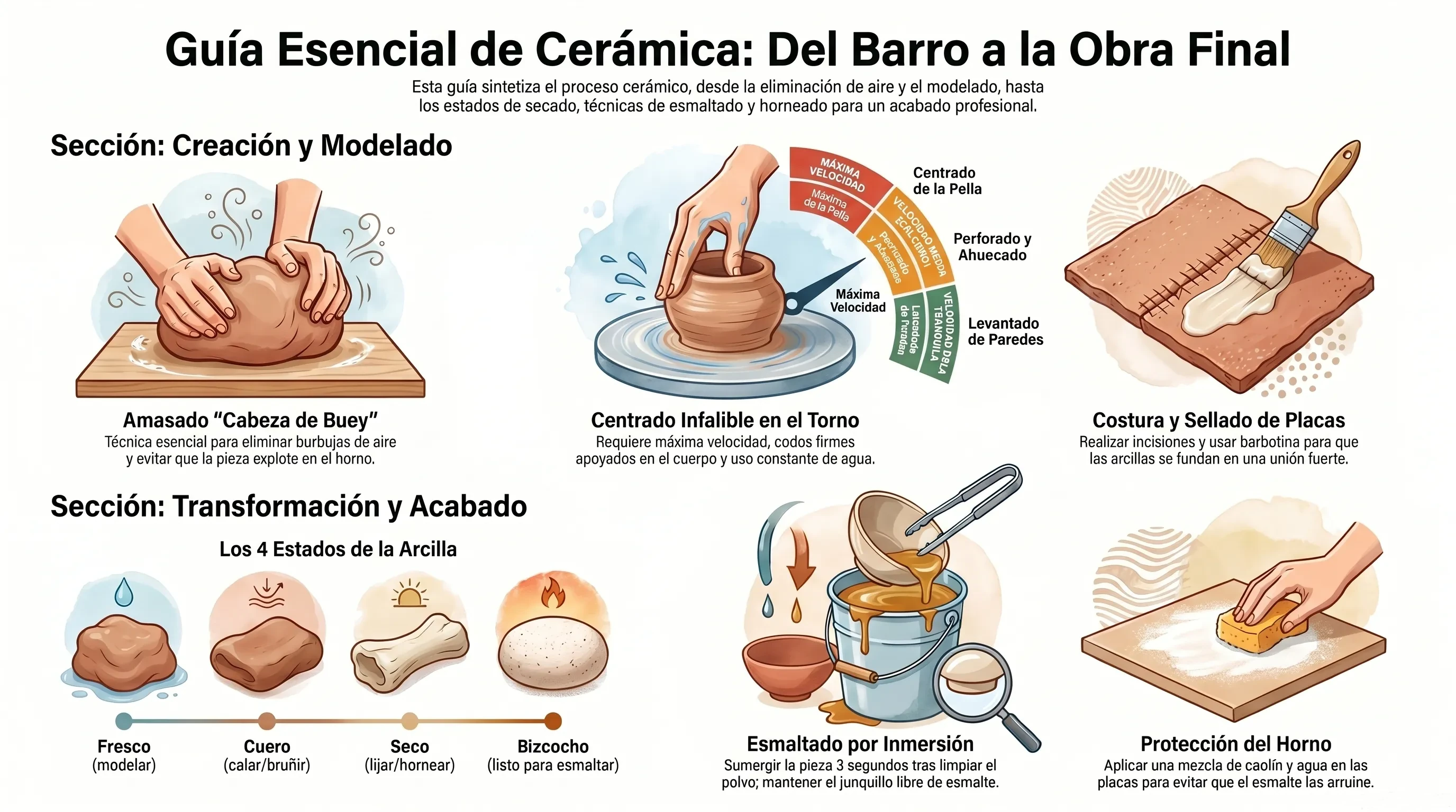 Guía del proceso de cerámica